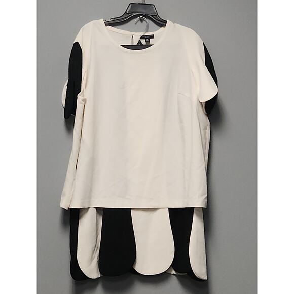 Victoria Beckham Dresses & Skirts - Victoria Beckham Target Scalloped Skirt Set Women's 3x/26 Black White Career